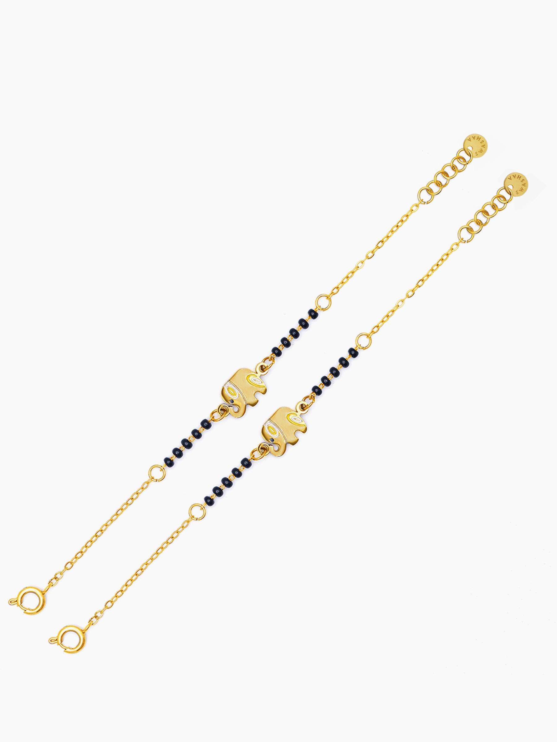 Yolo Elephant 18K Gold Plated Kid's Nazariya Bracelet