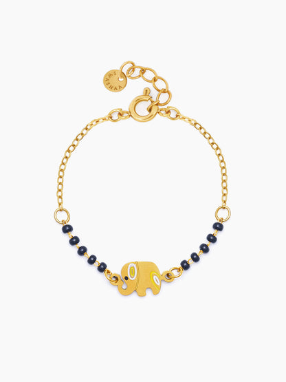 Yolo Elephant 18K Gold Plated Kid's Nazariya Bracelet Gold