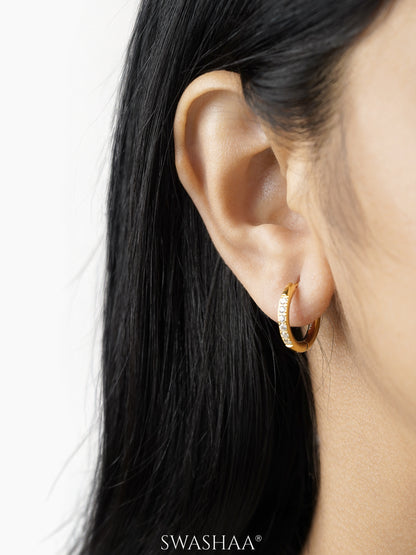 Zareen 18K Gold Plated Women's Hoop Earrings