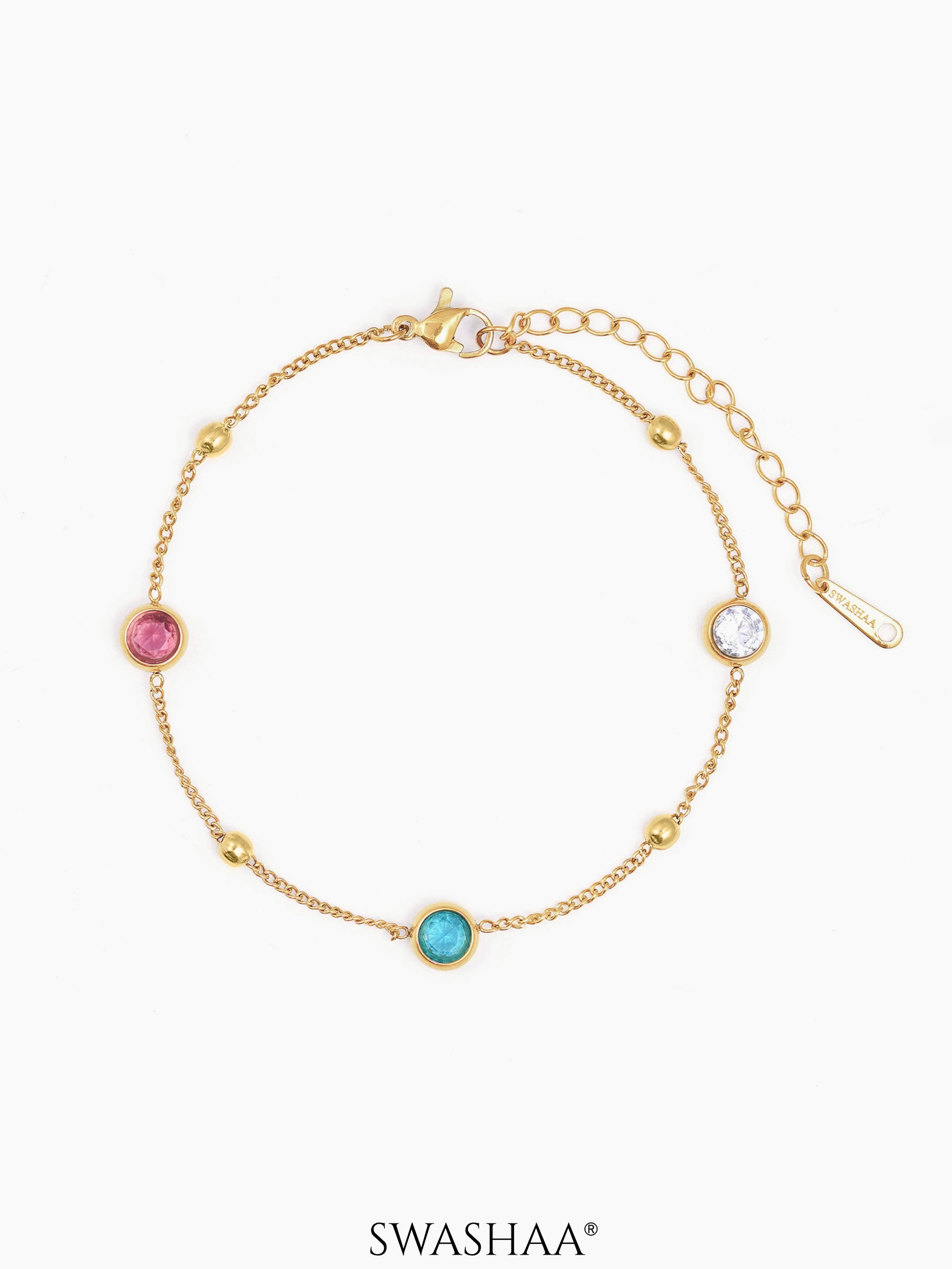 Zaria Crystal Glow 18K Gold Plated Bracelet Gold