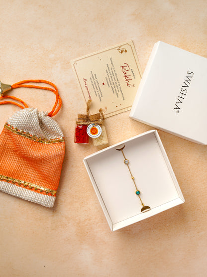 Zaria 18K Gold Plated Rakhi