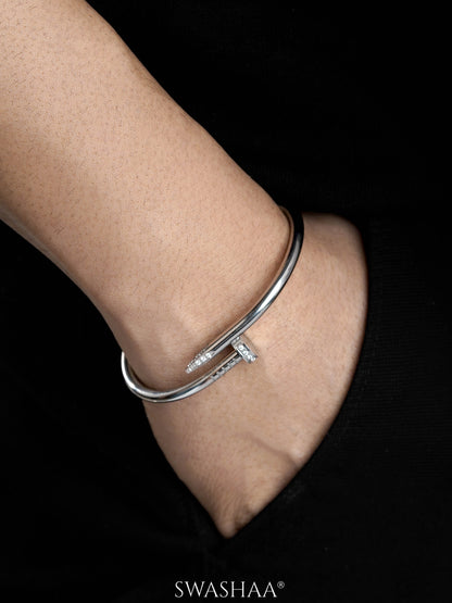 Zayden Diamond Nail Men's Bracelet