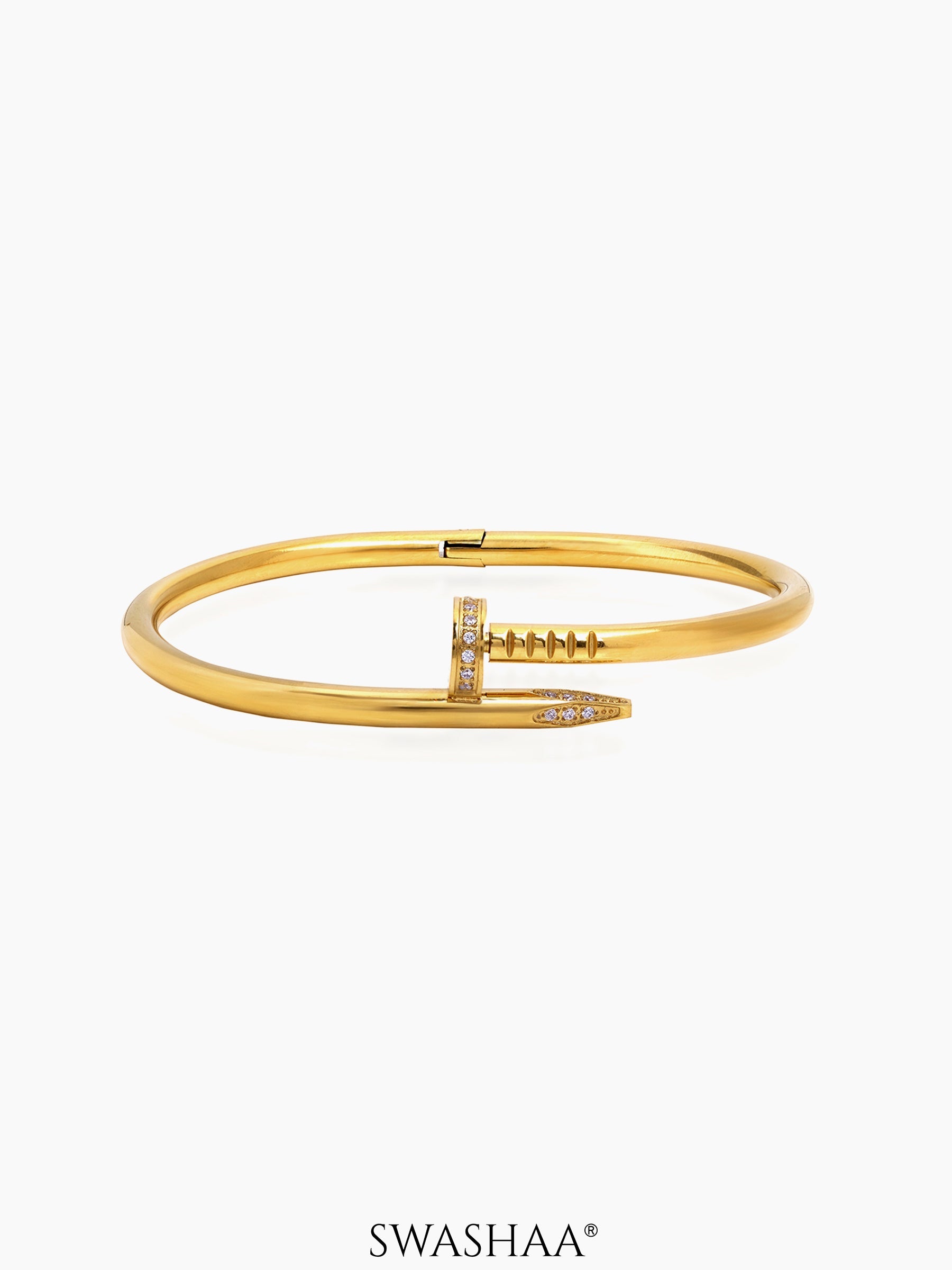 Zayden Diamond Nail Men's Bracelet