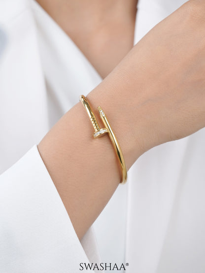 Zayden Diamond Nail Women's Bracelet