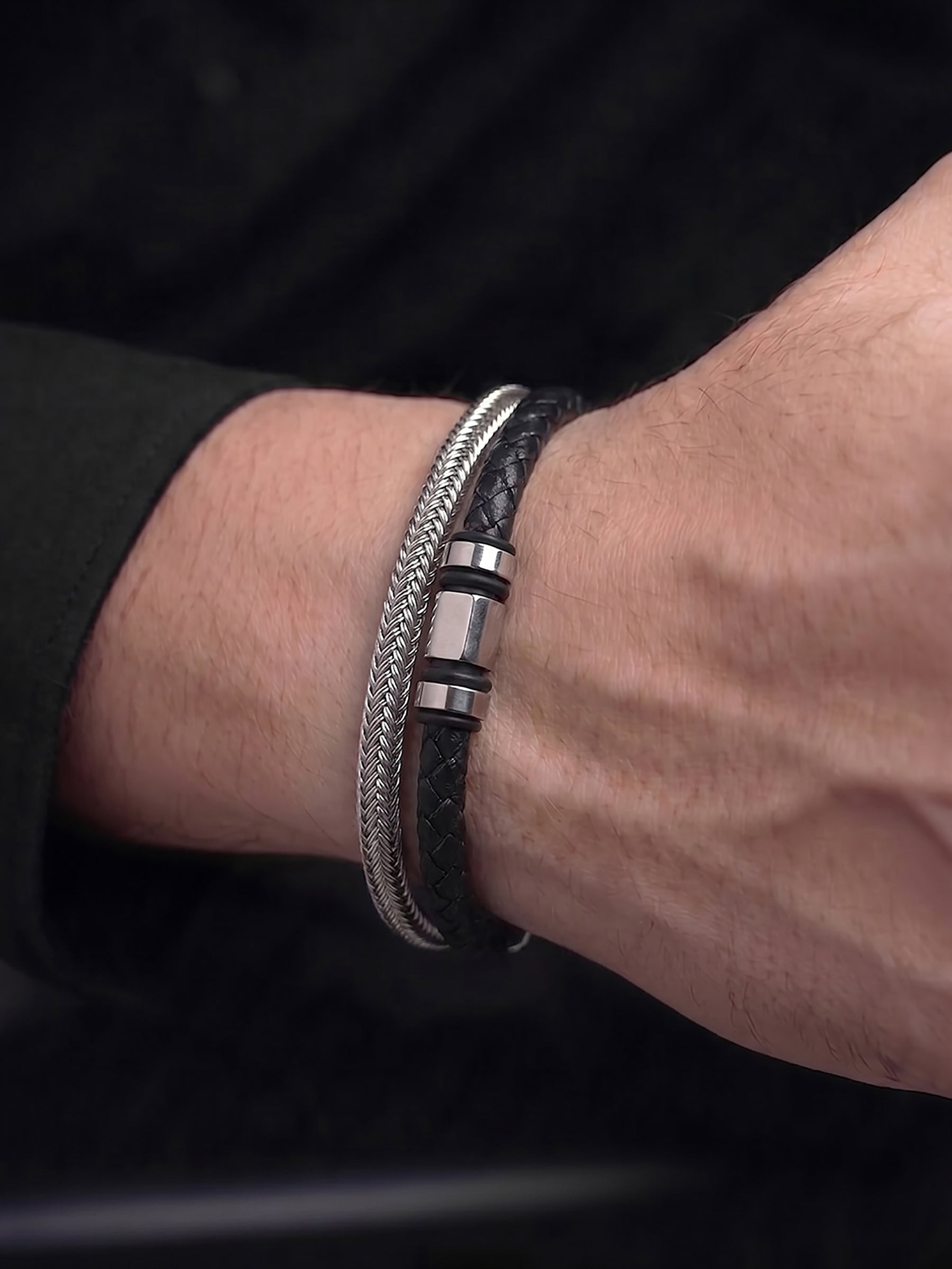 Zayric Men's Leather Bracelet