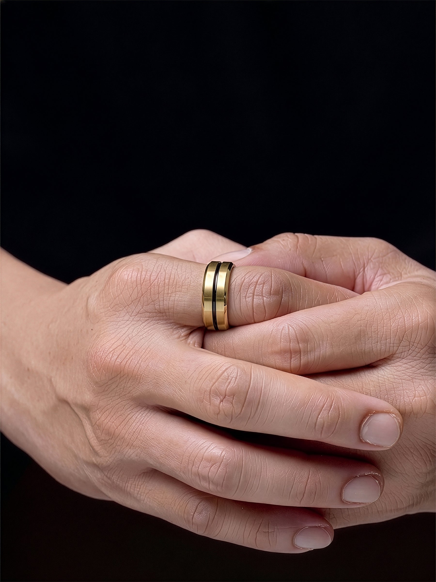 Zayvorn Line 18K Gold Plated Men's Ring