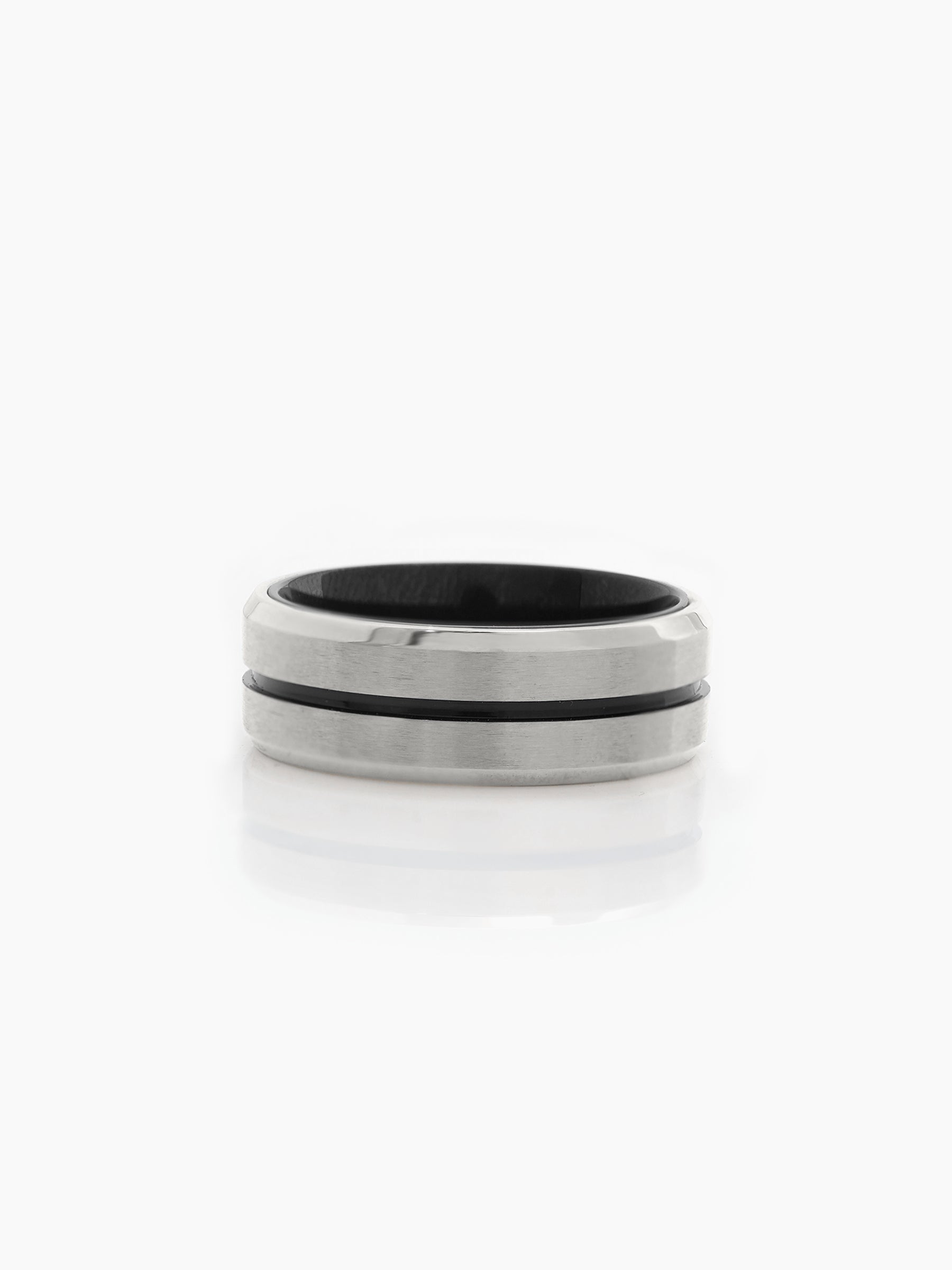 Zayvorn Line Silver Men's Ring