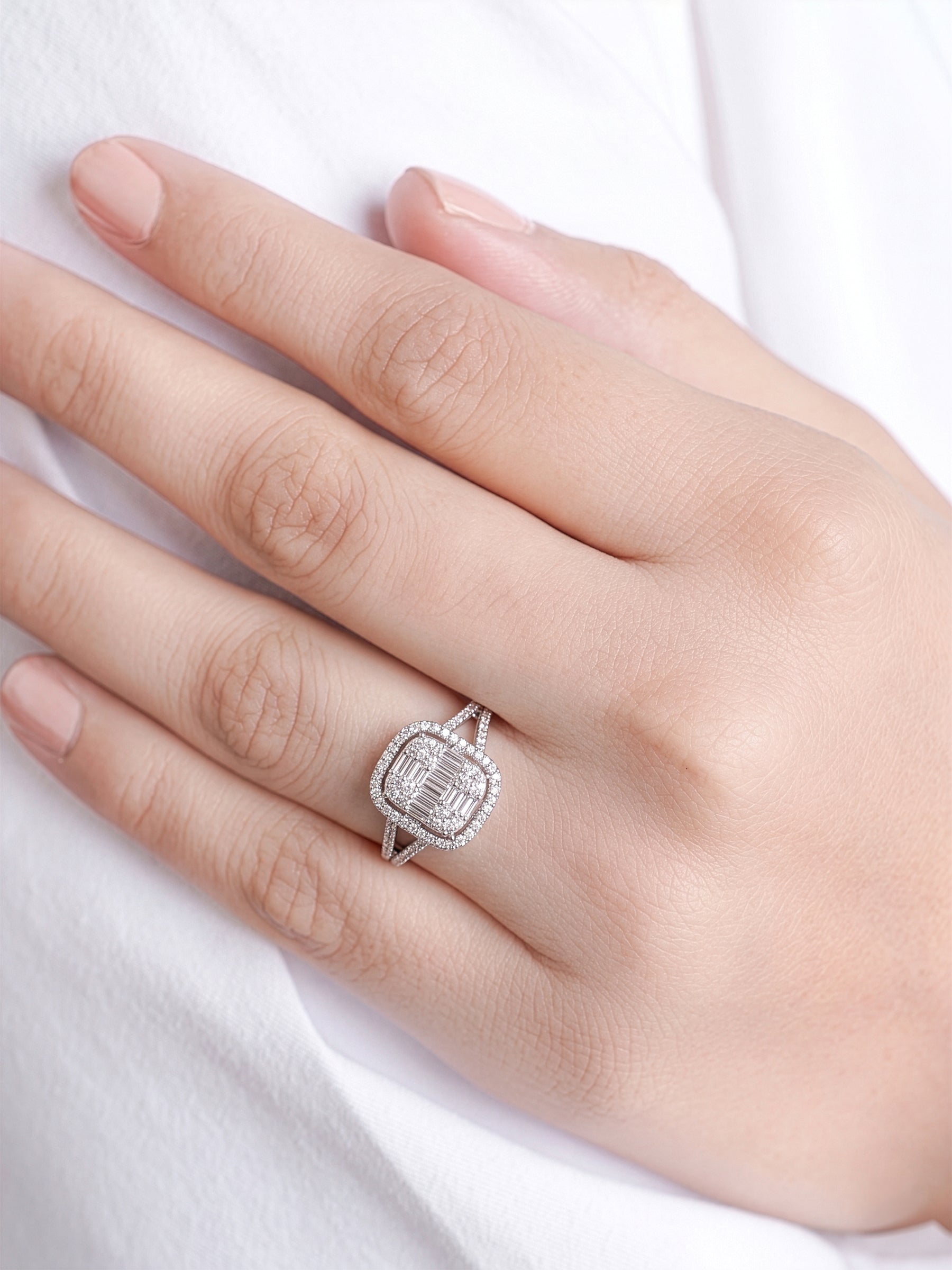 Zerina Cushion Solitaire Ring