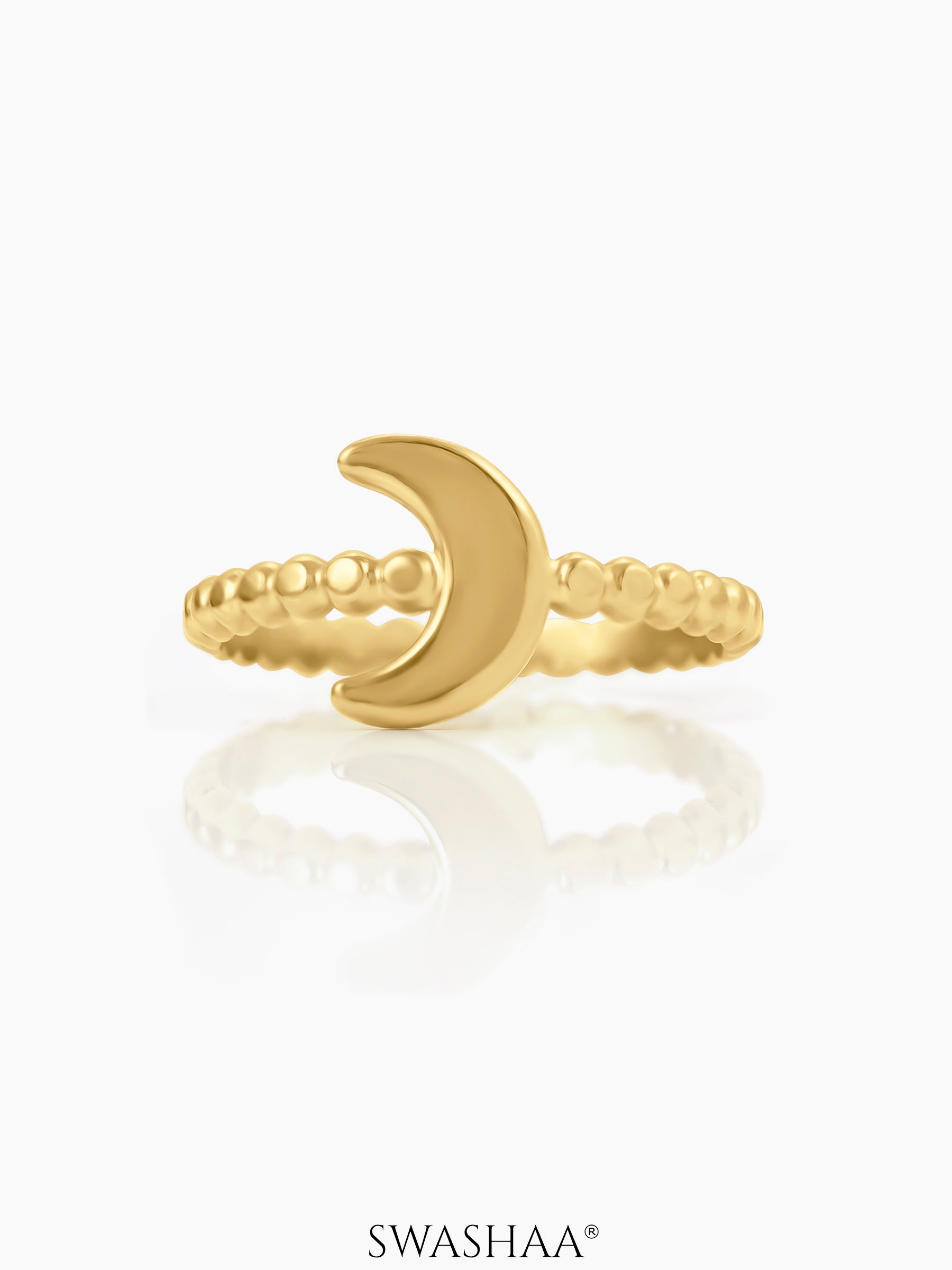 Zeus Moon 18K Gold Plated Ring