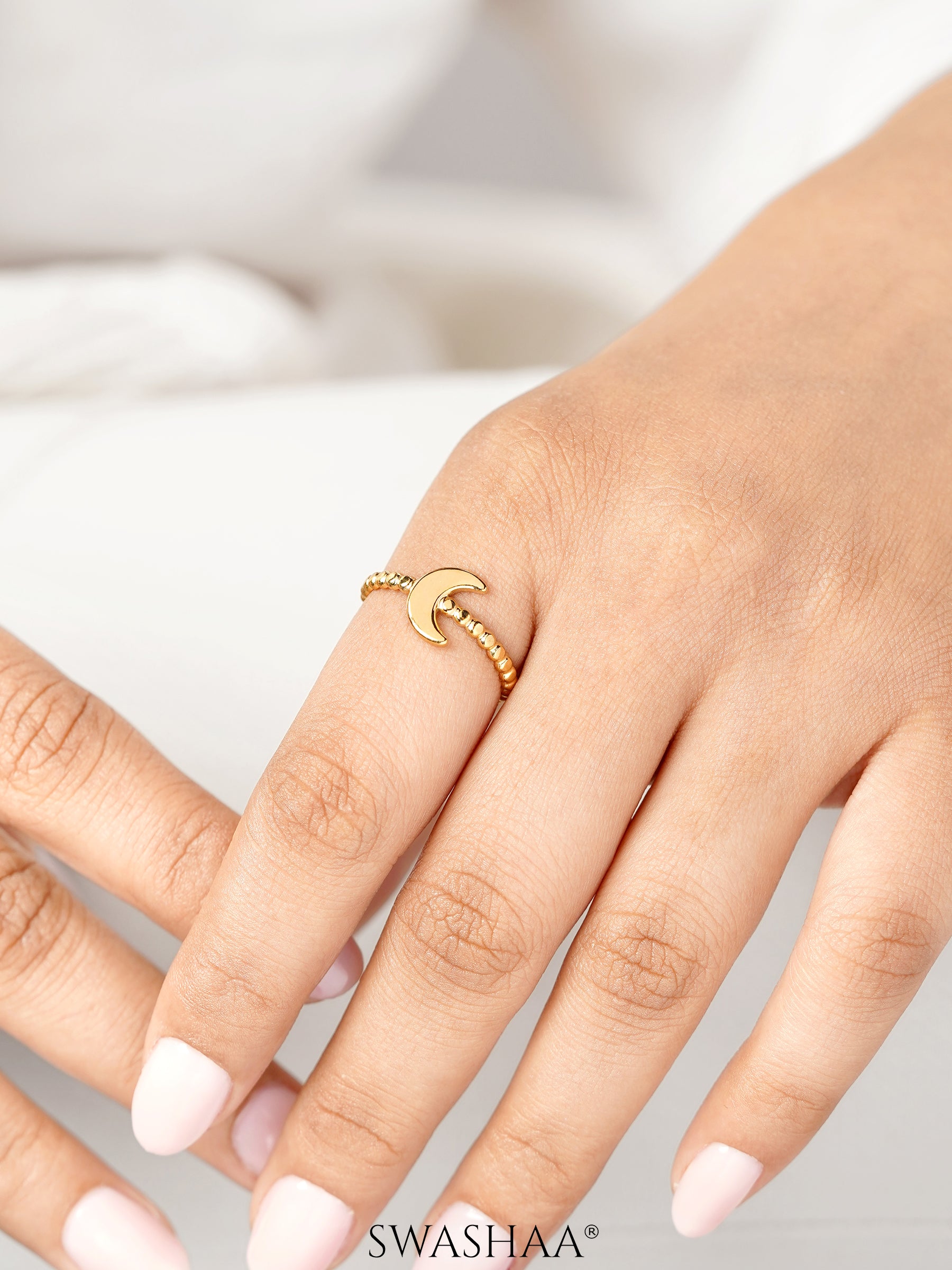Zeus Moon 18K Gold Plated Ring