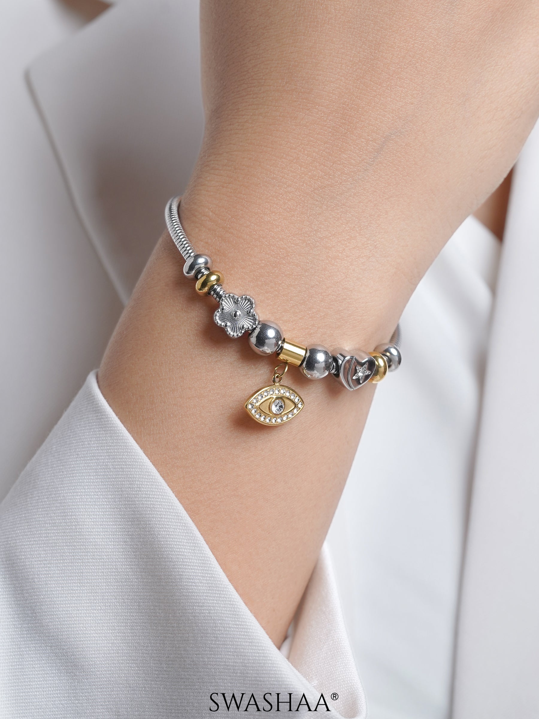 Ziaa Evil Eye Charm Bracelet