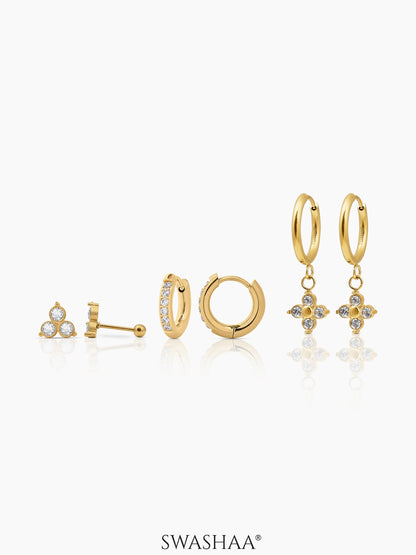 Zinia Diamond Women's Earrings Set