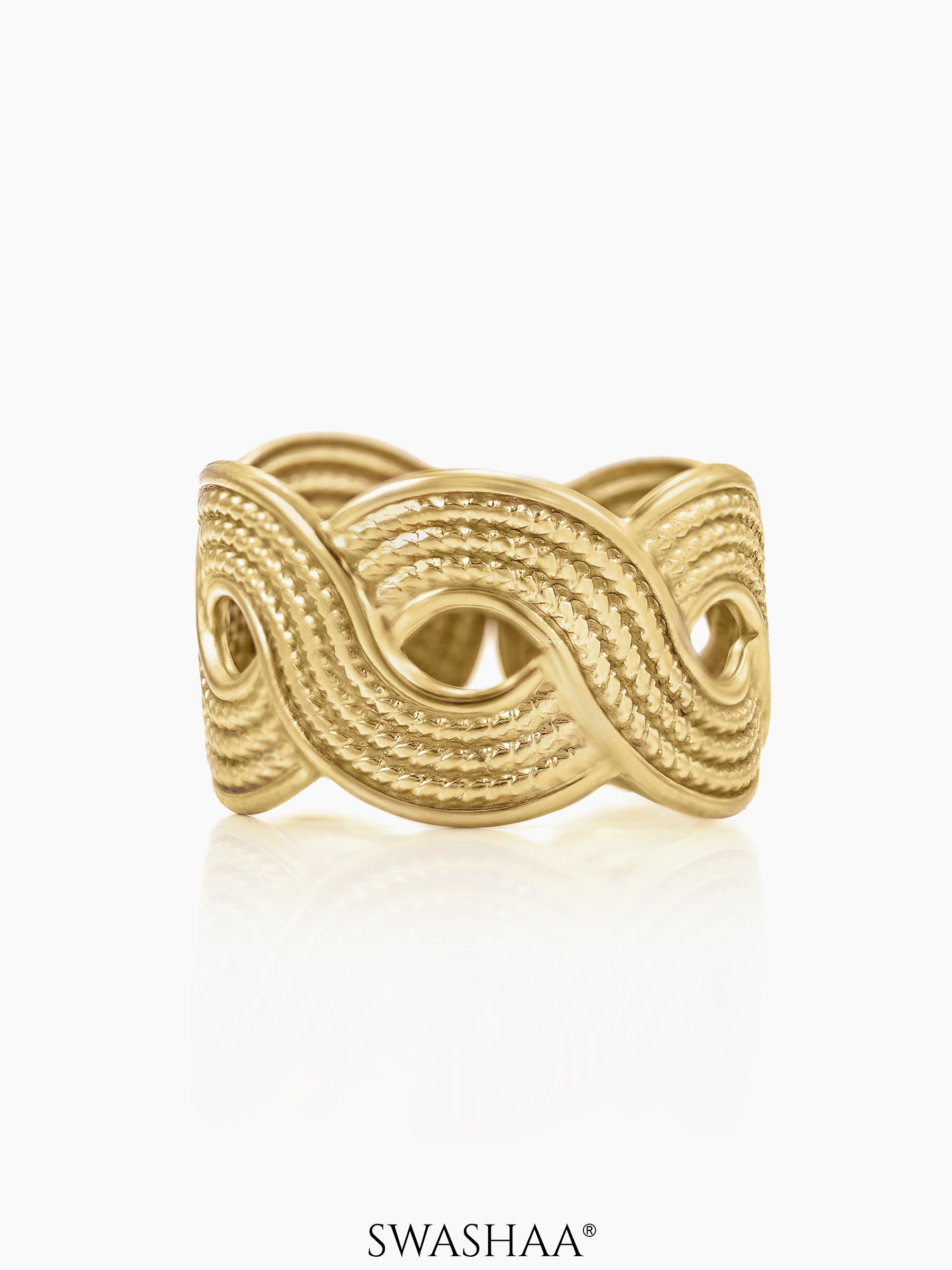 Zion 18K Gold Plated Ring Gold