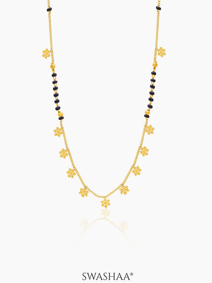 Ziva Snowflake 18K Gold Plated Mangalsutra Gold