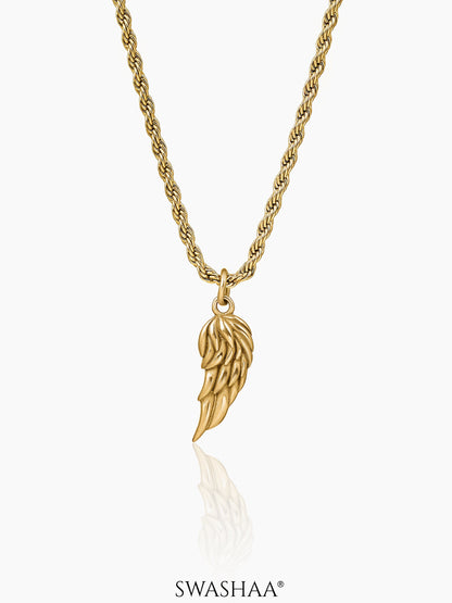 Ziven Wing Men's Chain Pendant 18K Gold Plated