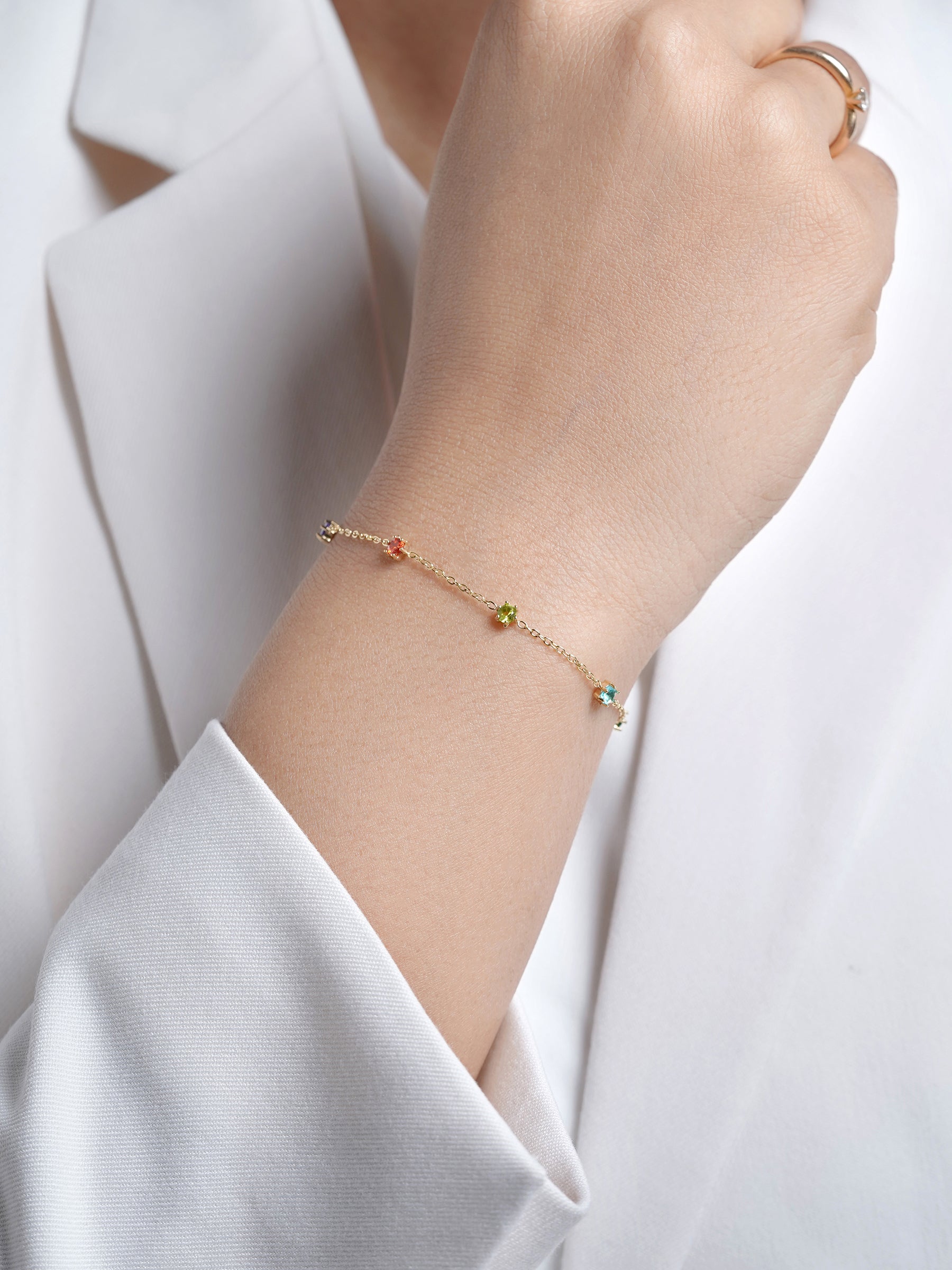 Ziya Multi Diamond 14K Gold Plated Women's Bracelet