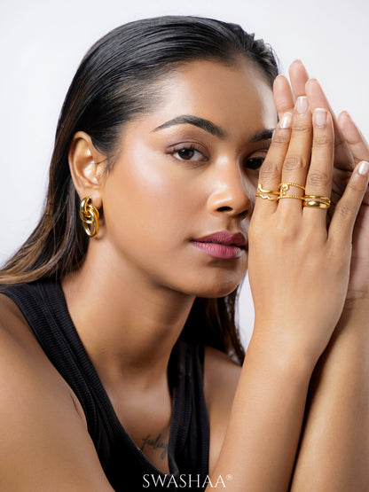 Derry 18K Gold Plated Ring