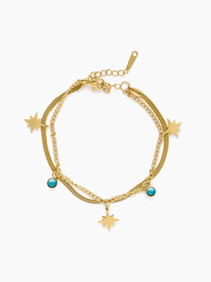 Zoya Star 18K Gold Plated Bracelet