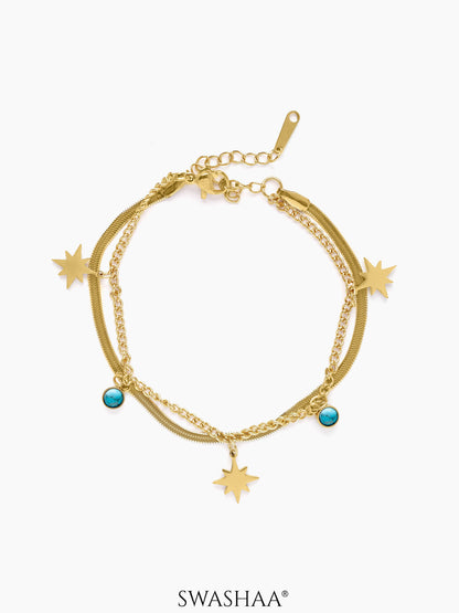 Zoya Star 18K Gold Plated Bracelet Gold