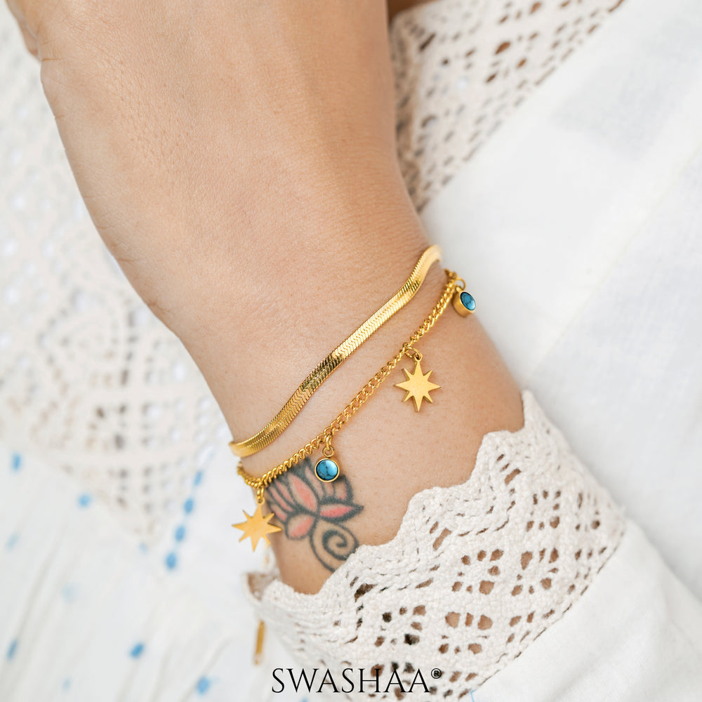 Zoya Star 18K Gold Plated Bracelet Gold
