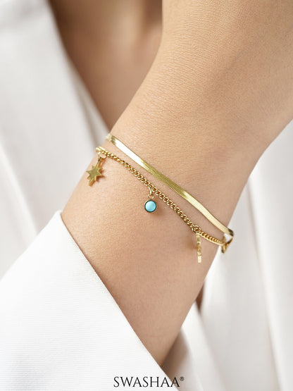 Zoya Star 18K Gold Plated Bracelet