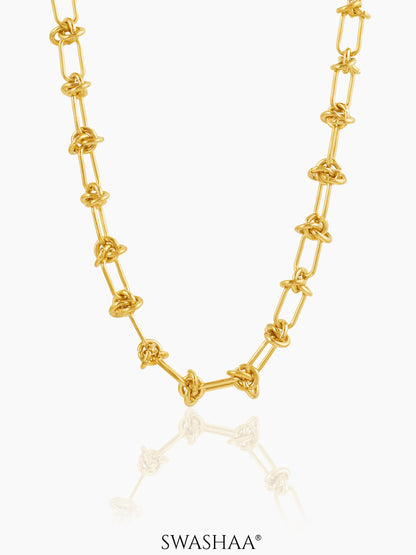 Zynn Link 18K Gold Plated Choker Gold