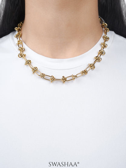 Zynn Link 18K Gold Plated Choker