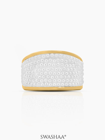 Avena Pearl Cluster Dome Ring