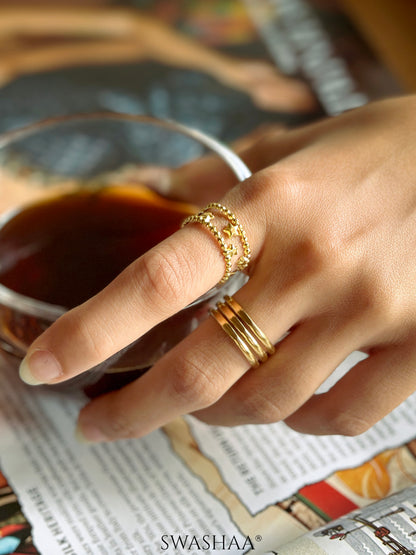 Nitara 18K Gold Plated Ring