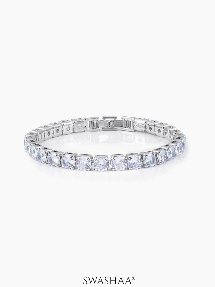 Orion Diamond Men's Bracelet Silver 5MM